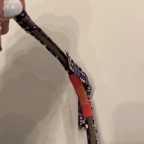 ππ Cara New York Purple Polka Dot Print Headband with Bow & Charmππ - Picture 7 of 9